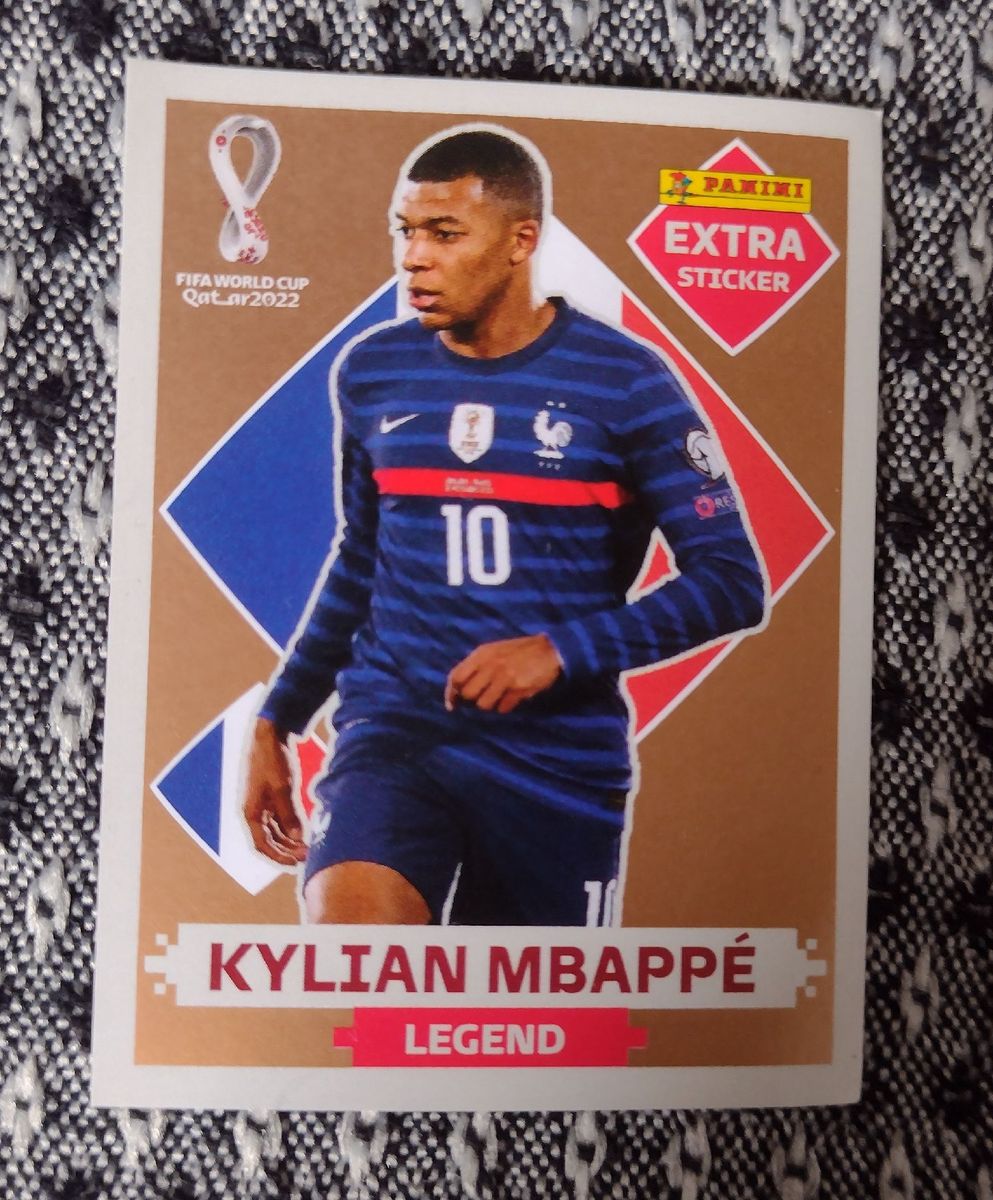 Figurinha Lend Ria Do Kylian Mbapp Bronze Copa Roupa Esportiva Masculino Panini Nunca