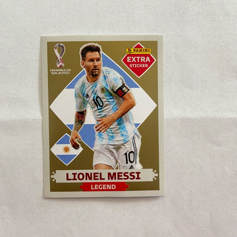 Figurinha Rara Lionel Messi-legend Ouro Copa 2022(rarissima