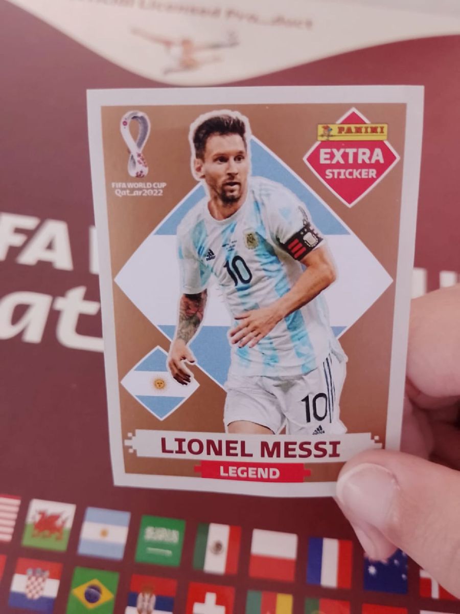 Figurinha Lbum Da Copa 2022 Lionel Messi Extra Legend Bord Hobbies AriaATR
