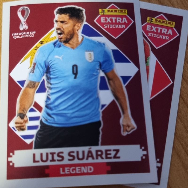 LANCE LIVRE - LUÍS SUAREZ BORDÔ (Base) - EXTRA LEGEND (Uruguai) - Figurinha