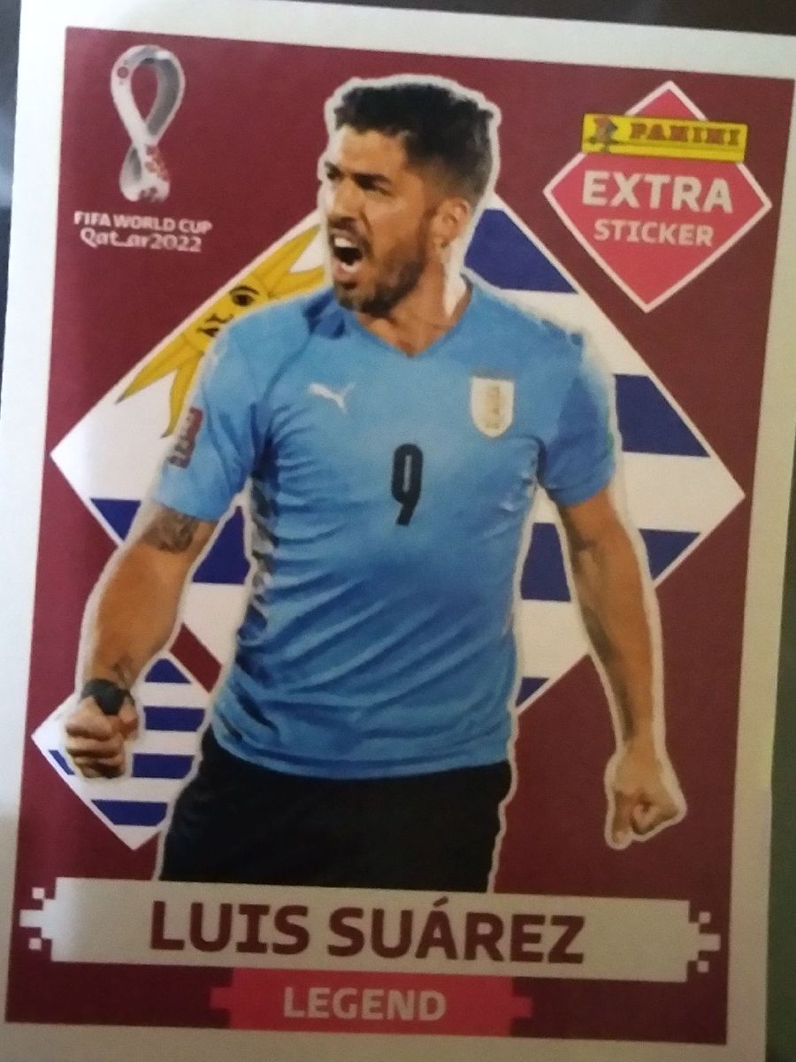 Figurinha Copa 2022 Legend Bordô Luis Suarez