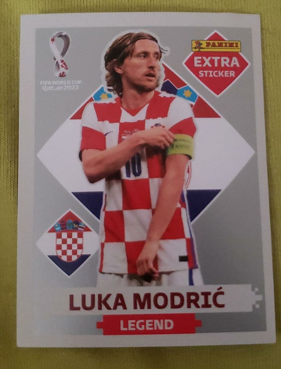 Figurinha Luka Modric Silver | Cacareco Copa Do Mundo 2022 Usado ...