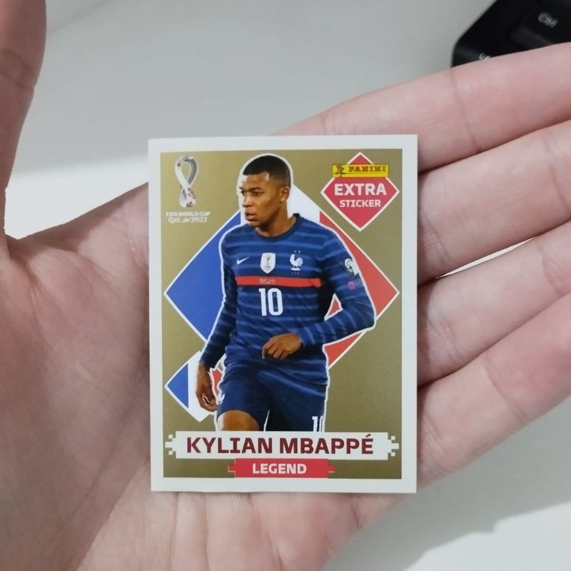 Figurinha Extra Sticker Legend Gold Kylian Mbappe
