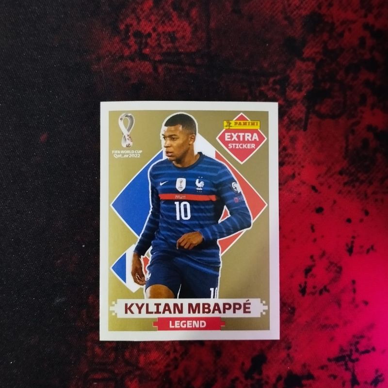 Figurinha Extra Sticker Legend Gold Kylian Mbappe