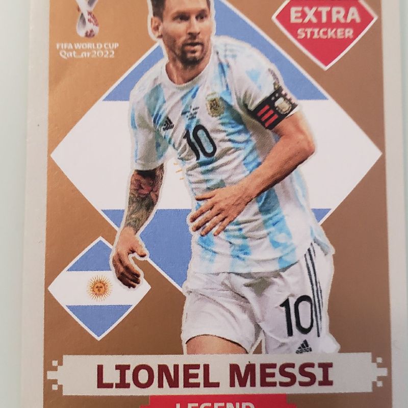 Lionel Messi - Figurinha Extra Bronze - Copa Do Mundo 2022 - Escorrega o  Preço