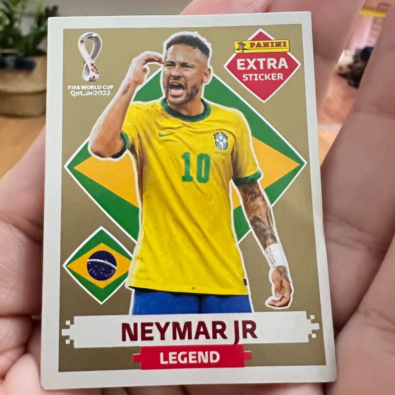 Figurinha da Copa Neymar Legend GOLD