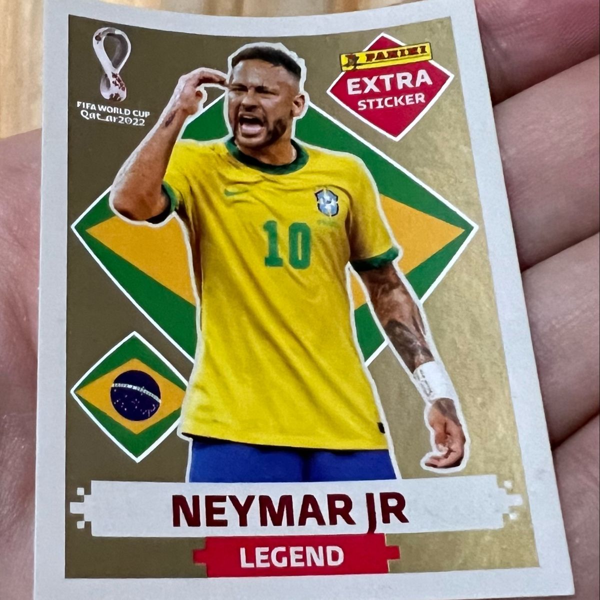 Figurinha Neymar Gold Legend Original Panini Item P Esporte E Outdoor Panini Nunca Usado