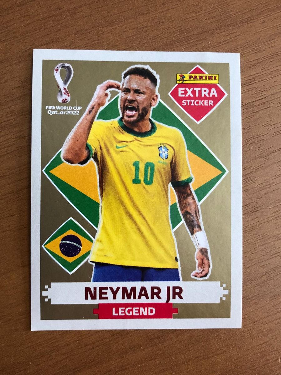 Figurinha Neymar Jr Gold Extra Sticker Panini Copa Raro Item De Papelaria Panini Nunca