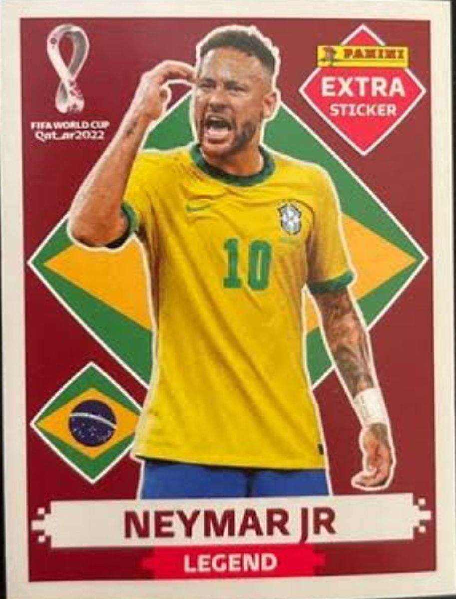 Figurinha Legend Dourada do Neymar, Roupa Esportiva Masculino Panini Nunca  Usado 76207824