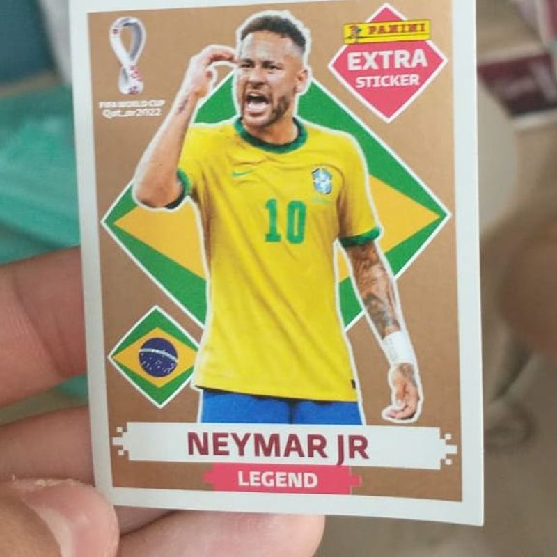 Figurinha Neymar Legenda Gold  Item de Papelaria Panini Nunca