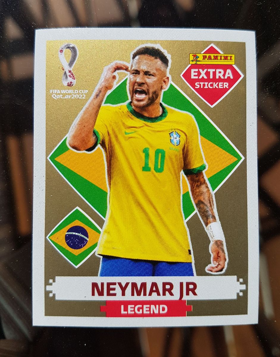 Figurinha Neymar Ouro Gold Legend Panini | Item p/ Esporte e Outdoor ...