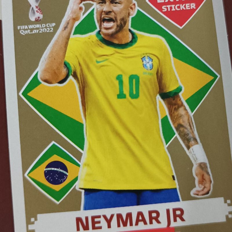 NEYMAR JUNIOR OURO (Gold) - EXTRA LEGEND (Brasil) - Figurinha Original -  Não