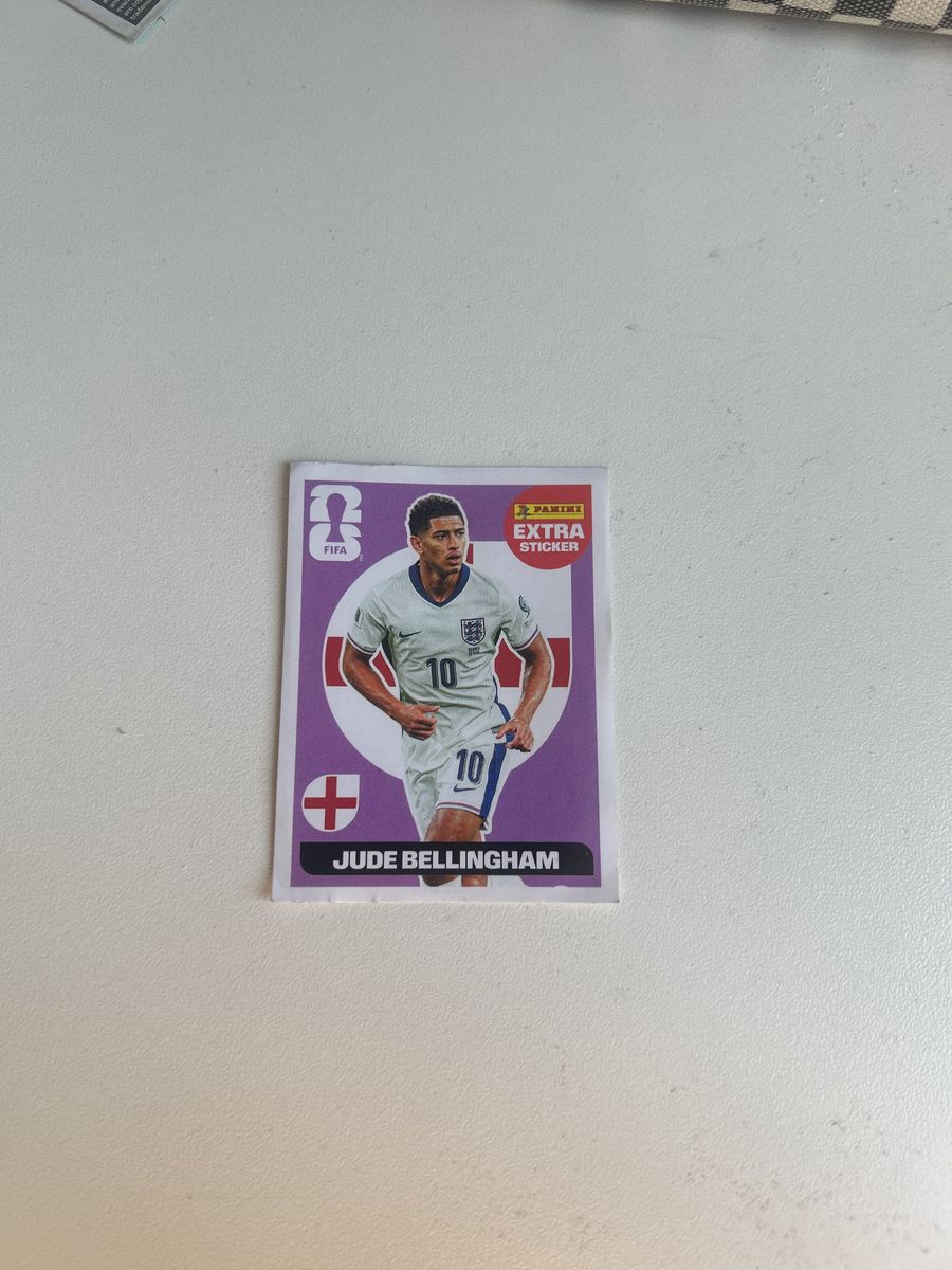 Figurinha Panini Copa 2026 Extra Sticker Jude Bellingham Bordô ...