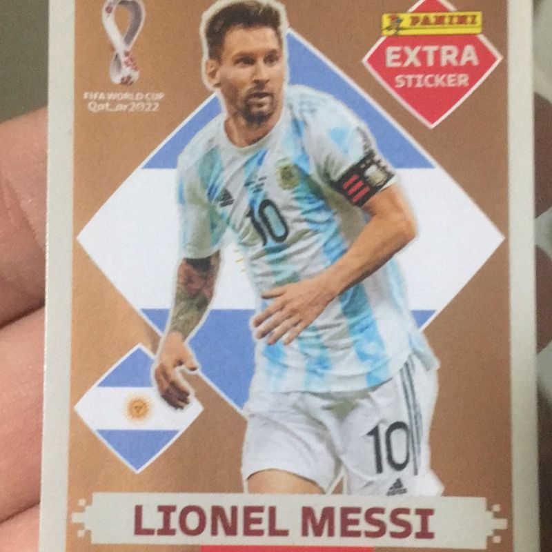 Lionel Messi - Figurinha Extra Bronze - Copa Do Mundo 2022 - Escorrega o  Preço