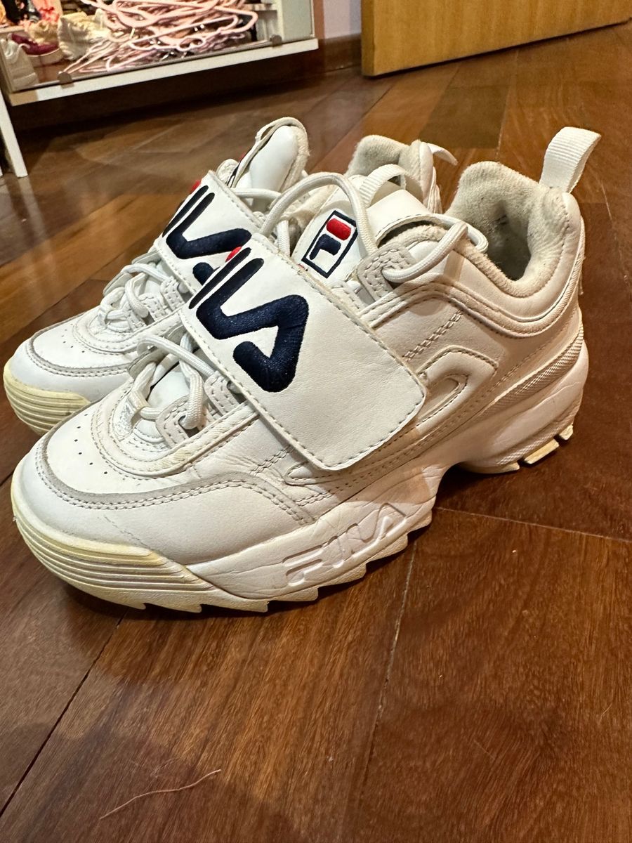 Fila disruptor com deals velcro