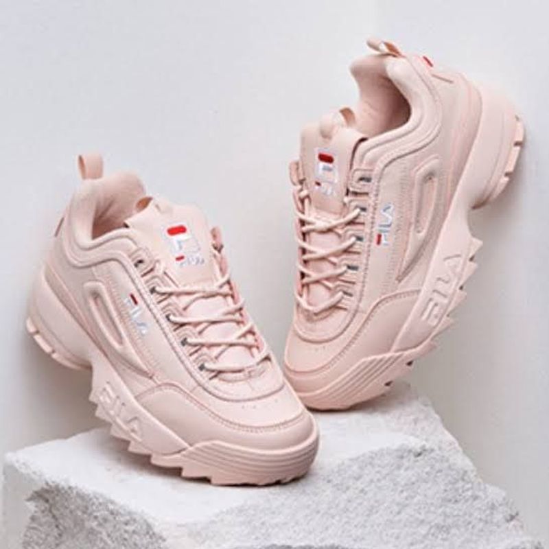 Tênis fila feminino disruptor 2024 rosa