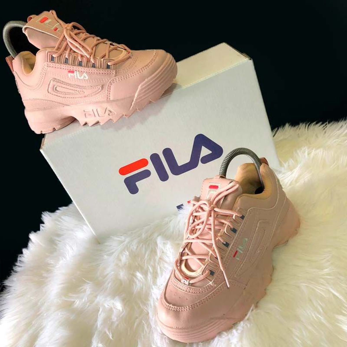 tenis feminino fila rosa