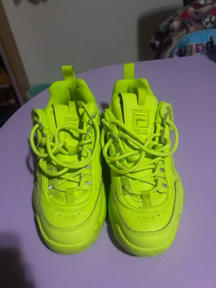 tenis fila feminino verde