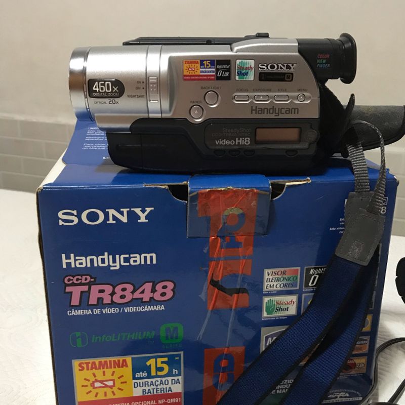 Filmadora Antiga Sony Handycam Video Hi8 (Leia Descrição