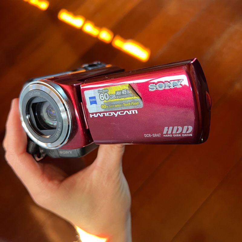 Filmadora Sony Handycam Dcr-Sr47 (60gb Hdd, 60x Zoom Óptico, Touch