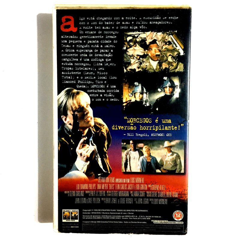 Filme Vhs - Morcegos (Bats) - Legendado (1999) | Columbia Tristar