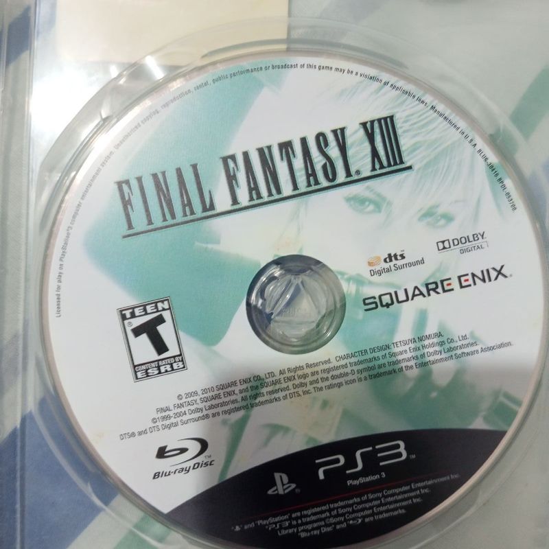 Final Fantasy Xiii (13) para Ps3, Jogo de Videogame Square Enix Nunca  Usado 92447254