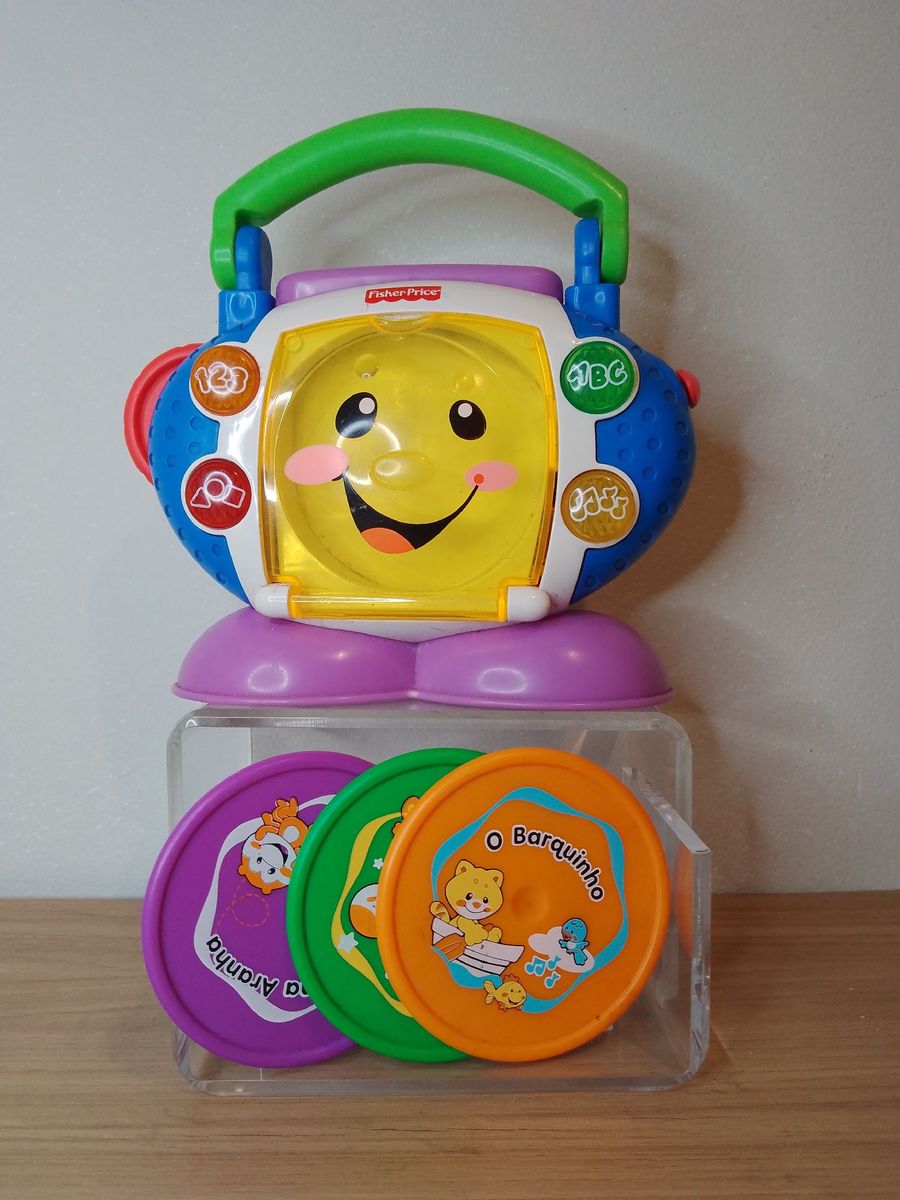 Fisher Price Cd Player Aprender e Brincar Brinquedo para Bebês