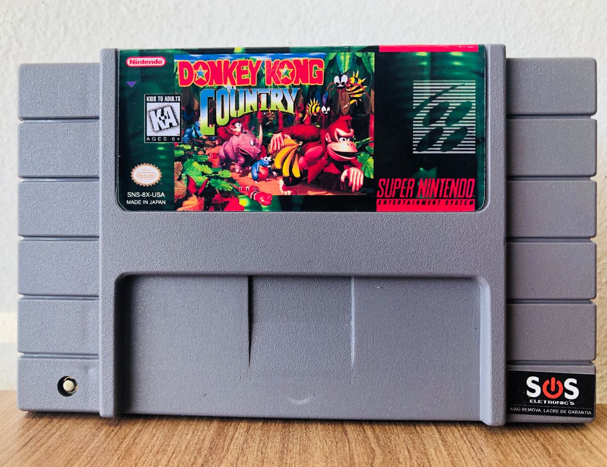 Fita Super Nintendo Nova Donkey Kong Country Jogo De Videogame Propria Nunca Usado