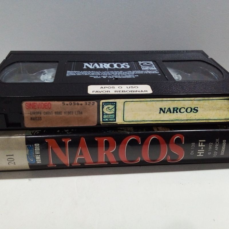 Fita Vhs Narcos (1992) - Giuseppe Ferrara | Usado 91696060