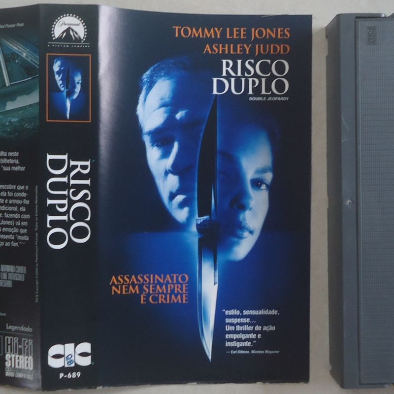 Fita Vhs Risco Duplo, Tommy Lee Jones, Ashley Judd Legendado | Cic