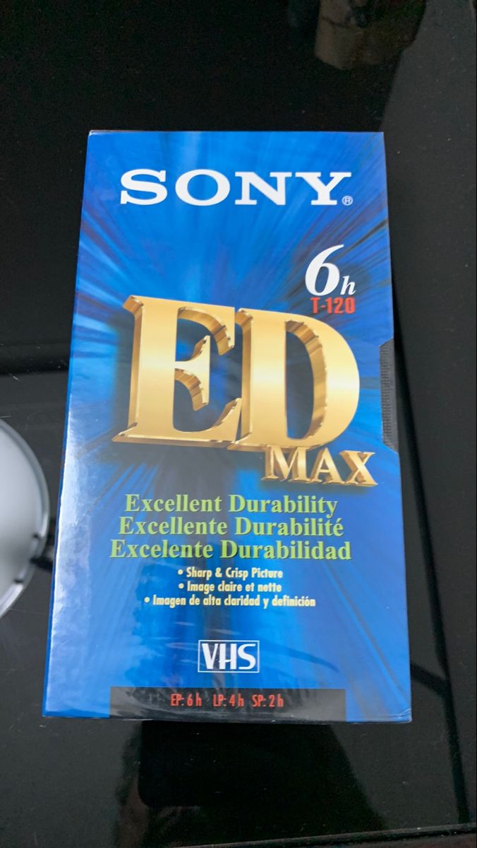 Fita Vhs Virgem Sony Ed Max T-120 | TV e Display Sony Nunca Usado ...