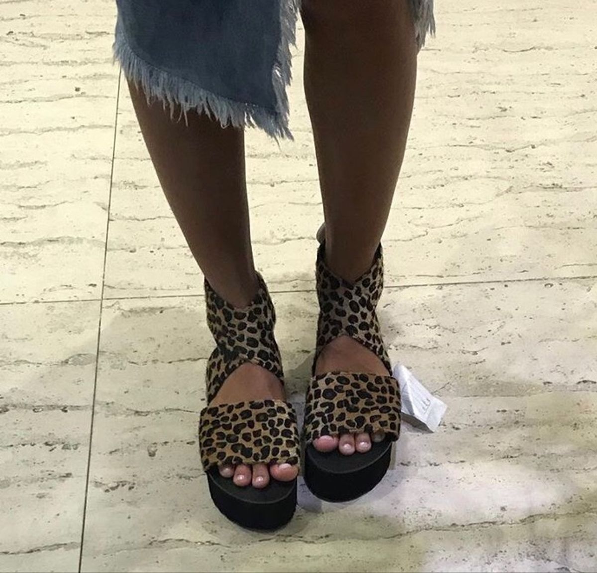 sandalia onça aquamar