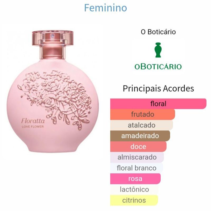 Perfume Floratta Love Flower O Boticario - 75ml