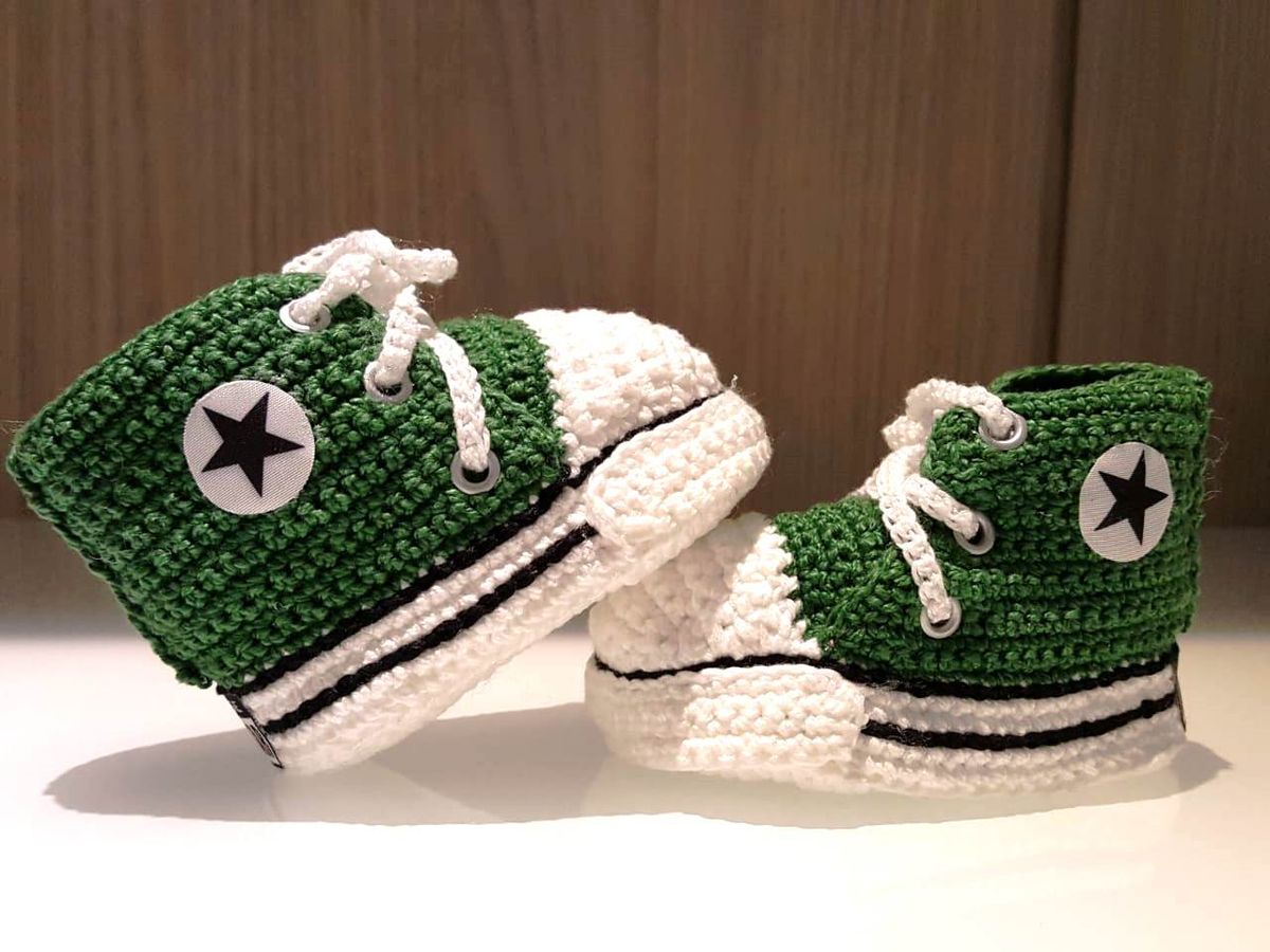 tenis all star croche para bebe