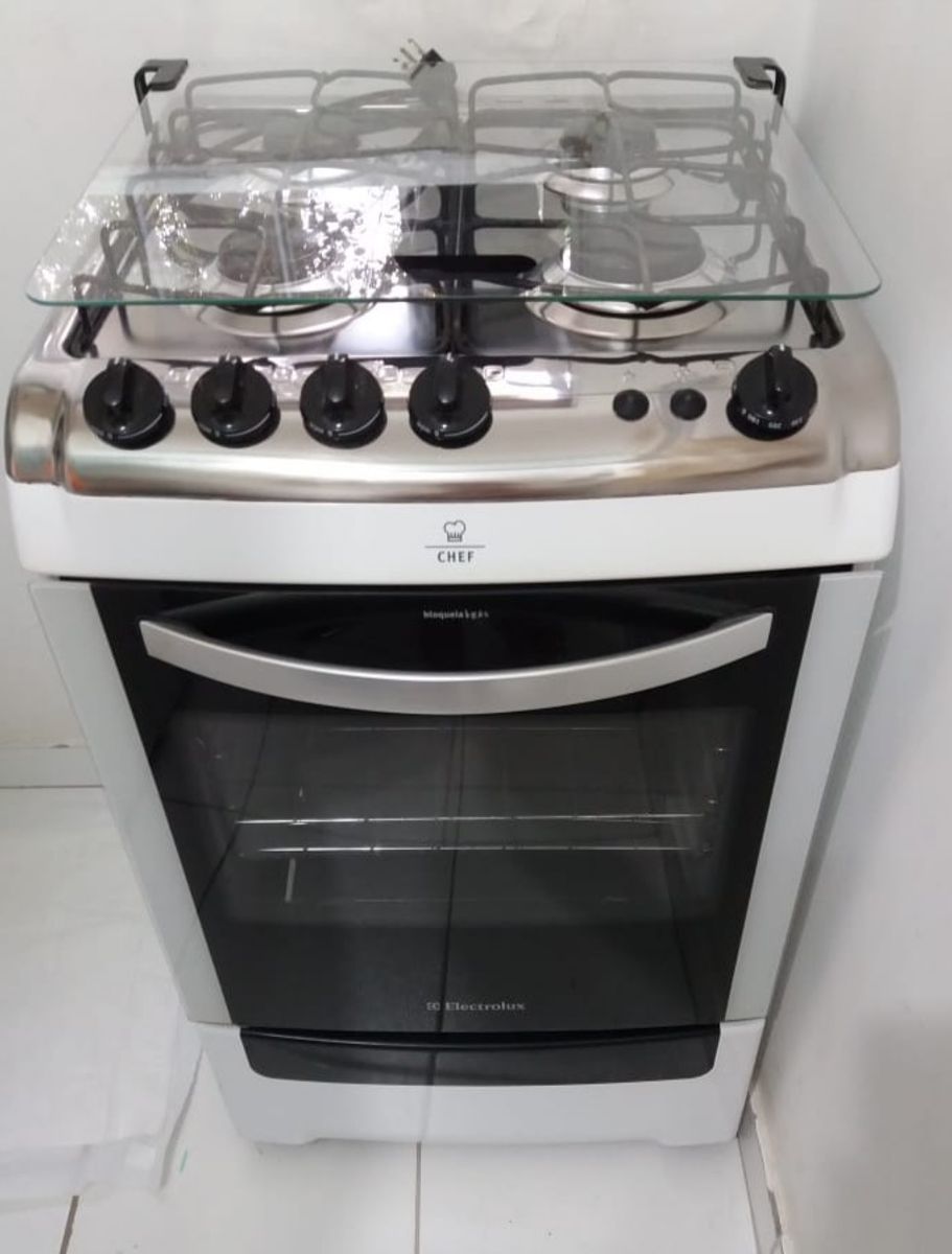 Fogão 4 Bocas Eletrolux Chef Eletrodoméstico Eletrolux Usado 42209651