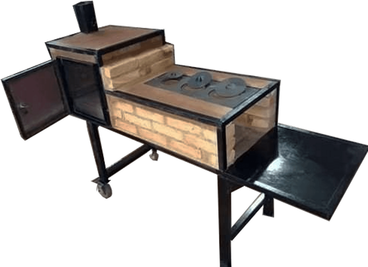 Fogão À Lenha Móvel com Forno - Ecológico- Fabricação Artesanal | Móvel ...