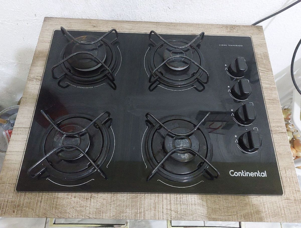 Fogão Cooktop 4 Bocas Eletrodoméstico Continental Usado 76823274 enjoei