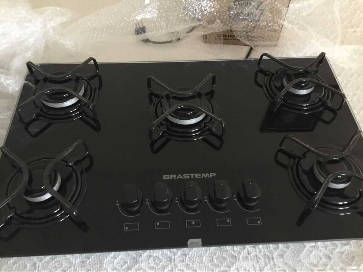 Fogão Cooktop 5 Bocas. Brastemp. Semi. Novo Móvel de Cozinha Brastemp