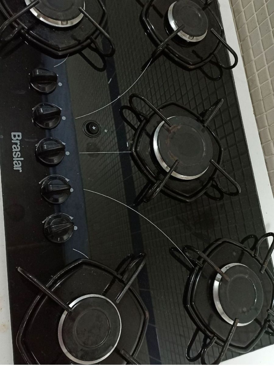 Fogão Cooktop 5 Bocas Usado TV e Display Braslar Usado 65141991 enjoei