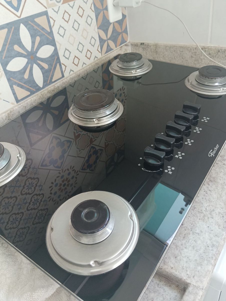 Fogão Cooktop 5 Bocas Móvel de Cozinha Fischer Usado 91883912 enjoei