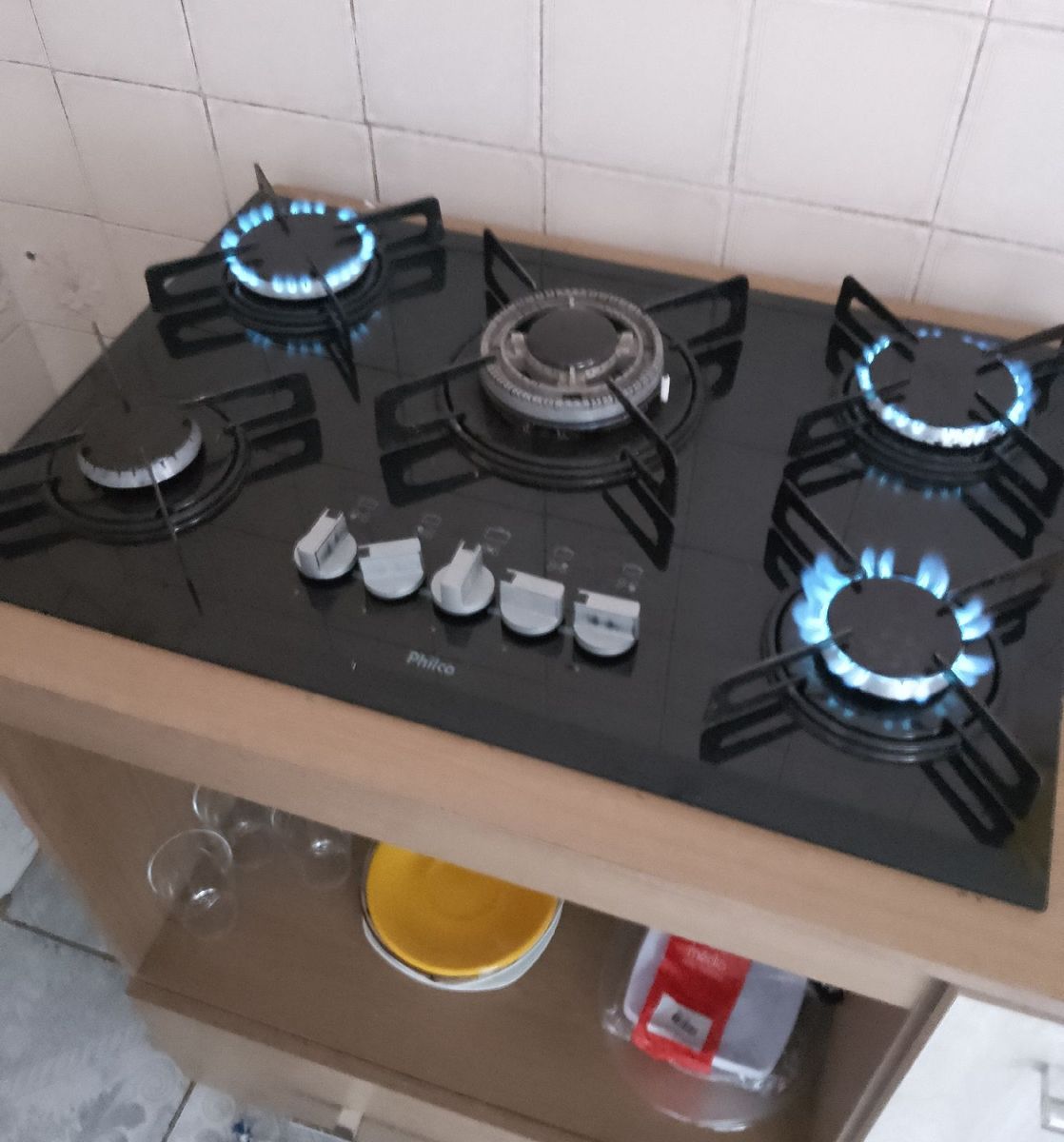 Fogão Cooktop 5 Bocas Item Info & Eletro Philco Usado 77704347 enjoei