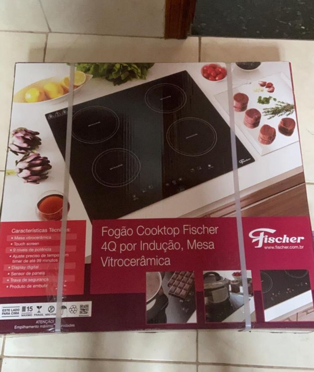 Fogão Cooktop Indução Móvel de Cozinha Fischer Nunca Usado 54697438 enjoei