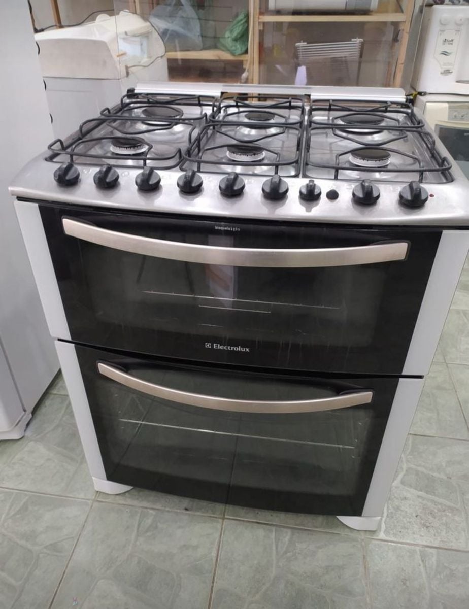 Fogão Electrolux Duplo Forno 6 Bocas | Eletrodoméstico Electrolux Usado ...