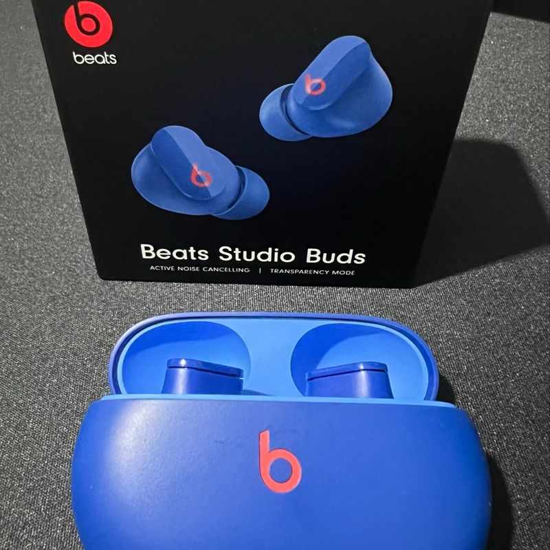 Fone Bluetooth Beats Studio Buds Azul com Nota da Apple Sp Veja a