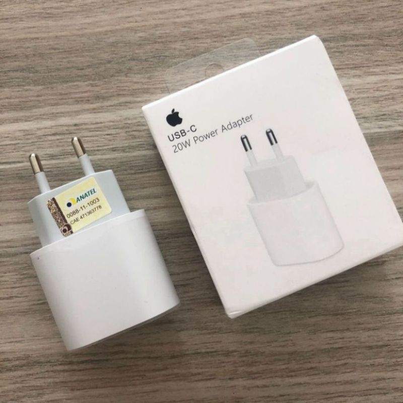 Fonte Carregador Usb-c Para iPhone 11 De 20w Turbo Anatel