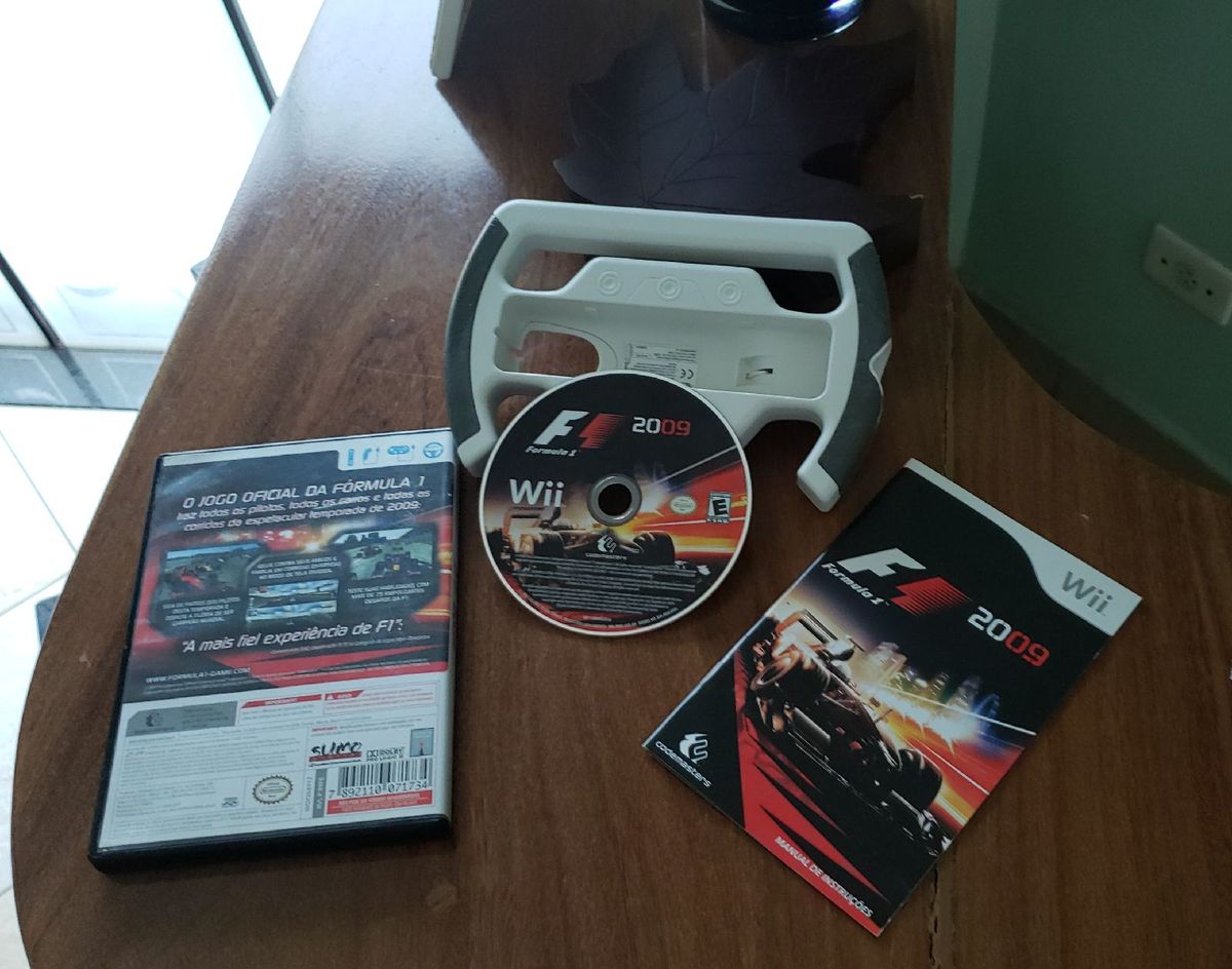 Fórmula F1 2009 Jogo e Volante Wii Usado Nintendo Wii Usado