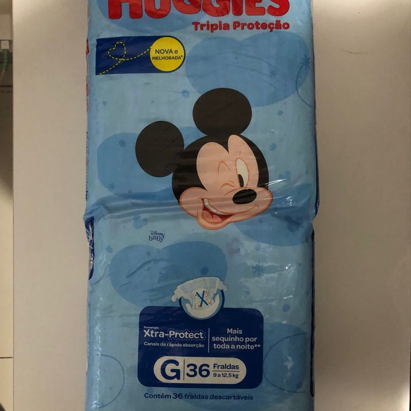 Fralda Huggies Tripla Proteção G, Item Infantil Huggies Nunca Usado  89302917