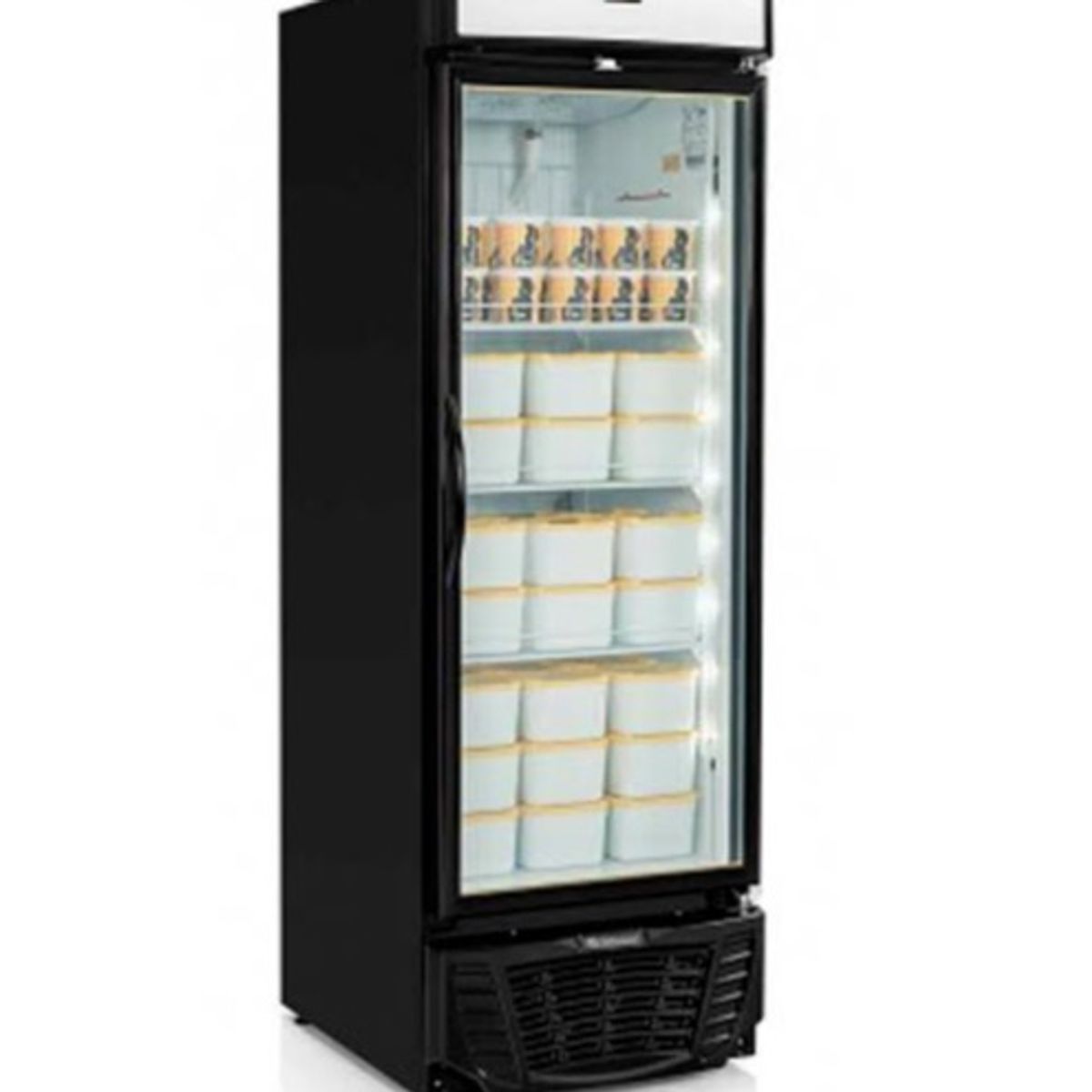 Freezer/expositor Vertical Gelopar Vidro Duplo Temperado Preto 220v