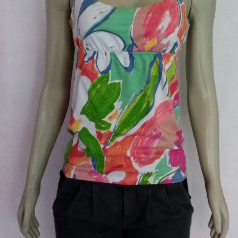 Frente Unica de Malha Estampada Bcbgmaxazria Blusa Feminina