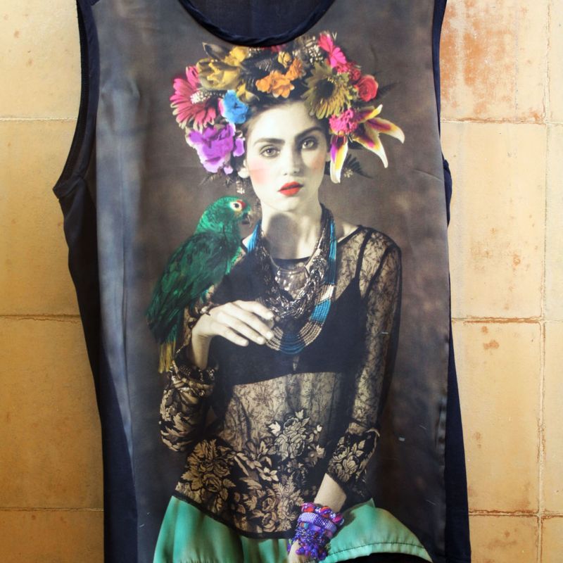 Camiseta frida 2025 kahlo zara